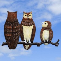Owl Family Painted