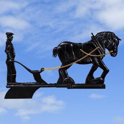 Horse & Plough Black