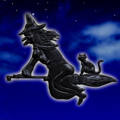Witch & Cat Black